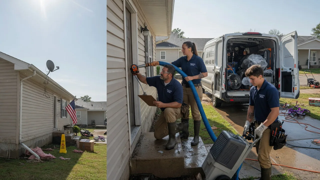 Ceiling Water Damage Restoration in Saline, LA near me